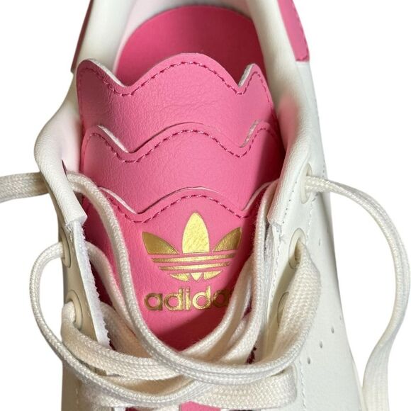 Adidas Originals Stan Smith Tre-Tongue Pink Lace Up Sneakers. Shoes. 6.5. 6 1/2. - Picture 10 of 14